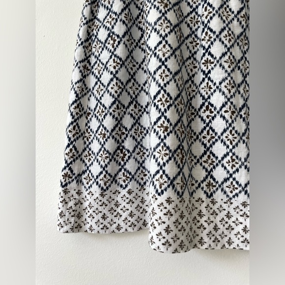 Loft geometric boho linen skirt. Size M. - Picture 2 of 6